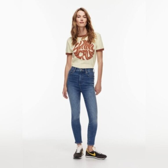 Aritzia Denim Forum Lola High Rise Skinny Stretch Jeans 28